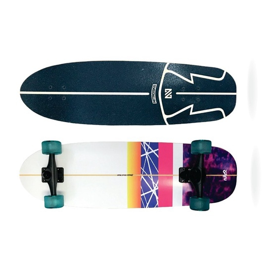Simulador de Surf NitroSk8 Color Stripes Surfskate Nitro Skate - Melhor Preço