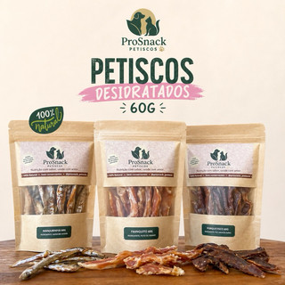 ProSnack Petisco Natural Desidratado Para Cães e Gatos | 100% Carne | Sem Conservantes