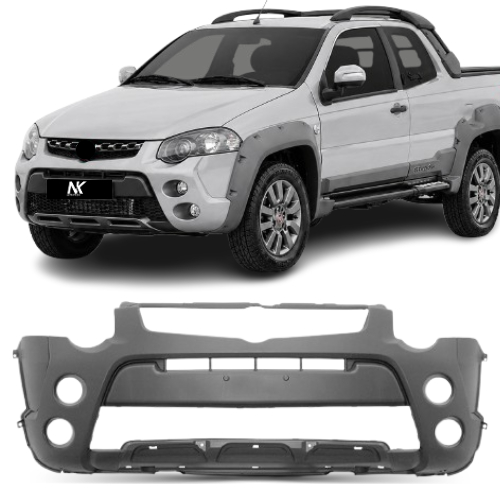 Parachoque Dianteiro Fiat Strada 2013 2014 2015 2016 2017 2018 2019 2020 1ªLinha Novo