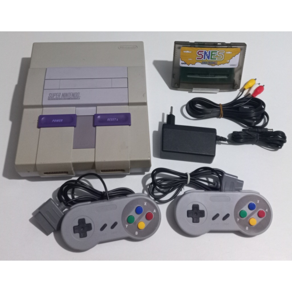 SUPER NINTENDO + JOGOS MARIO WORLD DONKEY KONG MICKEY ZELDA STREET FIGHTER