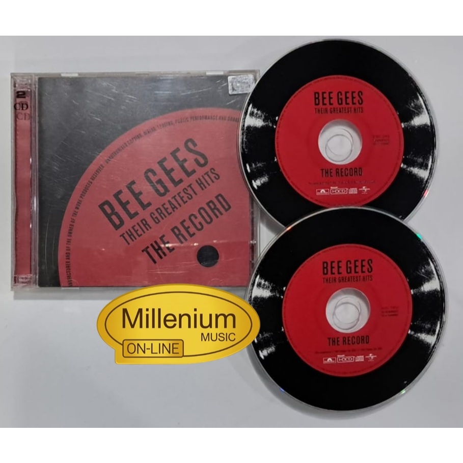 CD Bee Gees  Their Greatest Hits The Record 2001 Original Gravadora Colecionador Ótimo Estado
