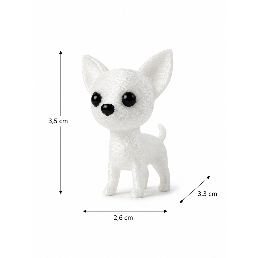 Detalhes do Chihuahua - Cachorro Miniatura - Seu Pet em Miniatura - Decoração e Chaveiro