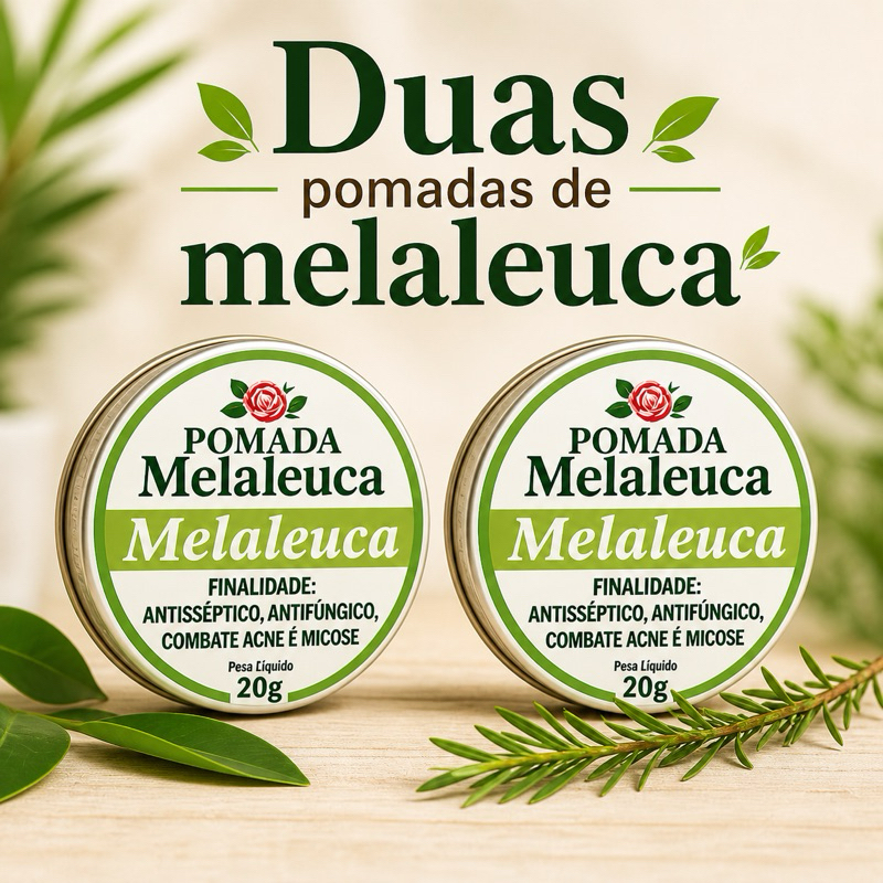 Pomada de Melaleuca 20g - 2Uni | Envio imediato