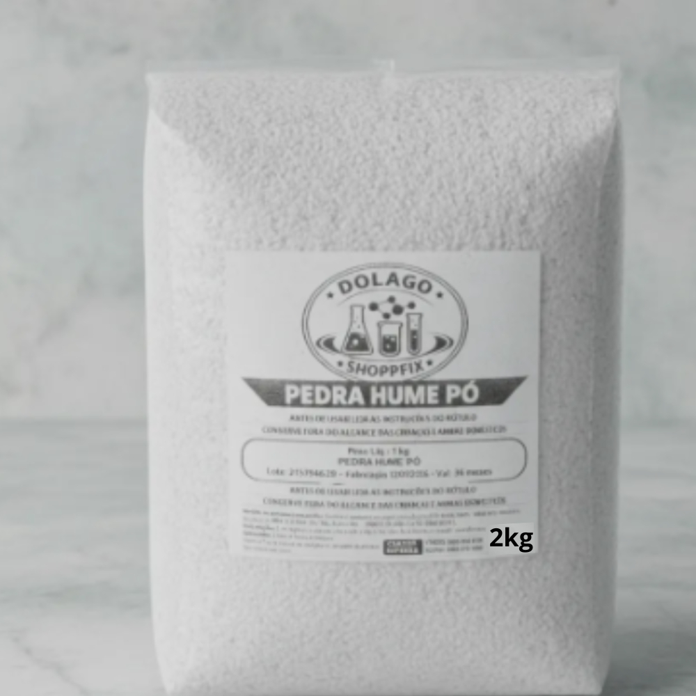 pedra hume em pó 2kg
