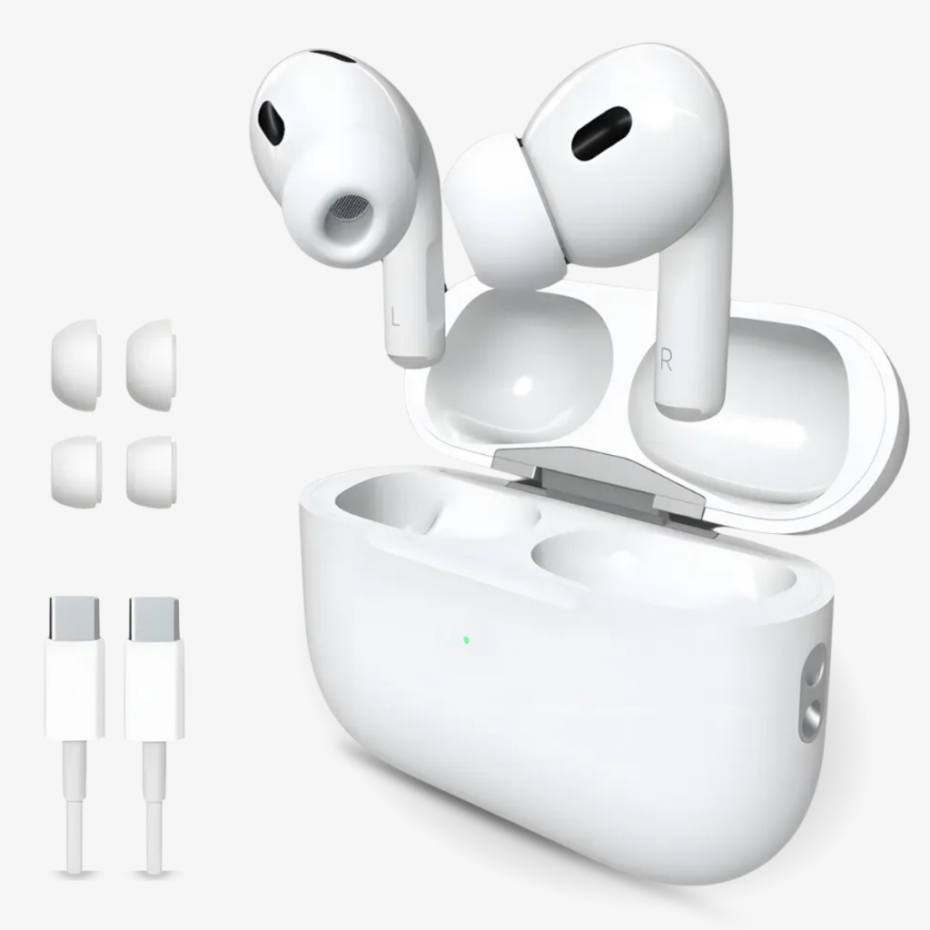 Fone de Ouvido Bluetooth Sem Fio Air pro 2 TWS 7a Geração ANC Cancelamento de Ruído Branco Academia