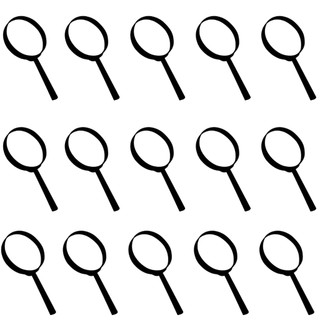 15 Lupa De Mão Lente Aumento Bolso Leitura 40mm Portátil