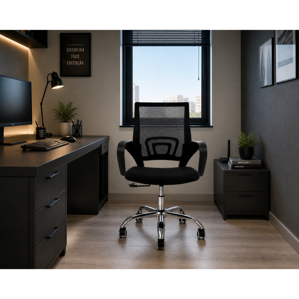 Cadeira de Escritório Ergonômica – Conforto Diário para Home Office e Escritório