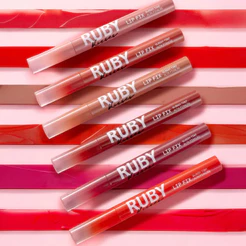 Lip Fix Glossy Tint Ruby Kisses Tinta Labial Gloss com Cor Maquiagem Lábios
