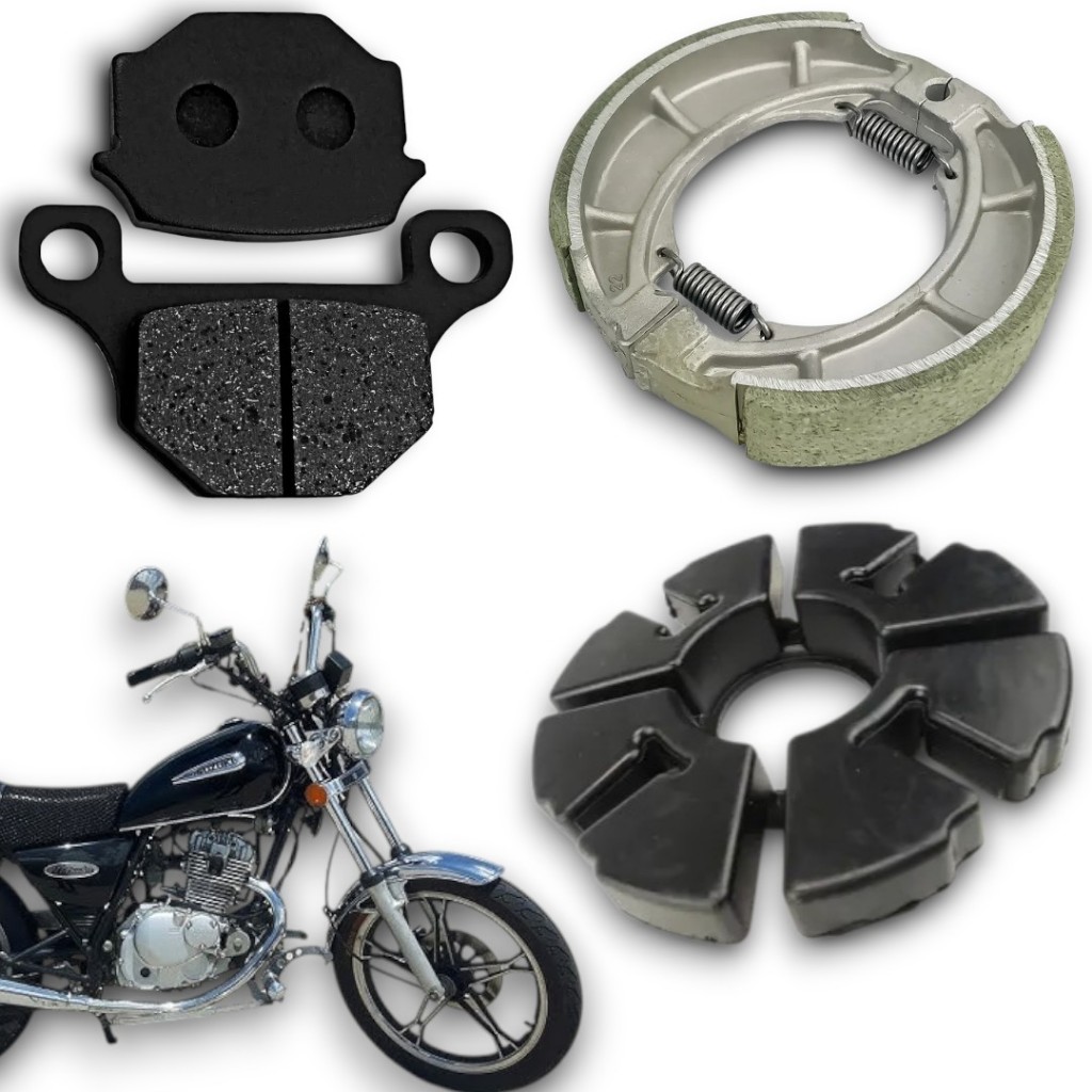 Lona Freio Traseiro + Pastilha + Coxim Suzuki Intruder125