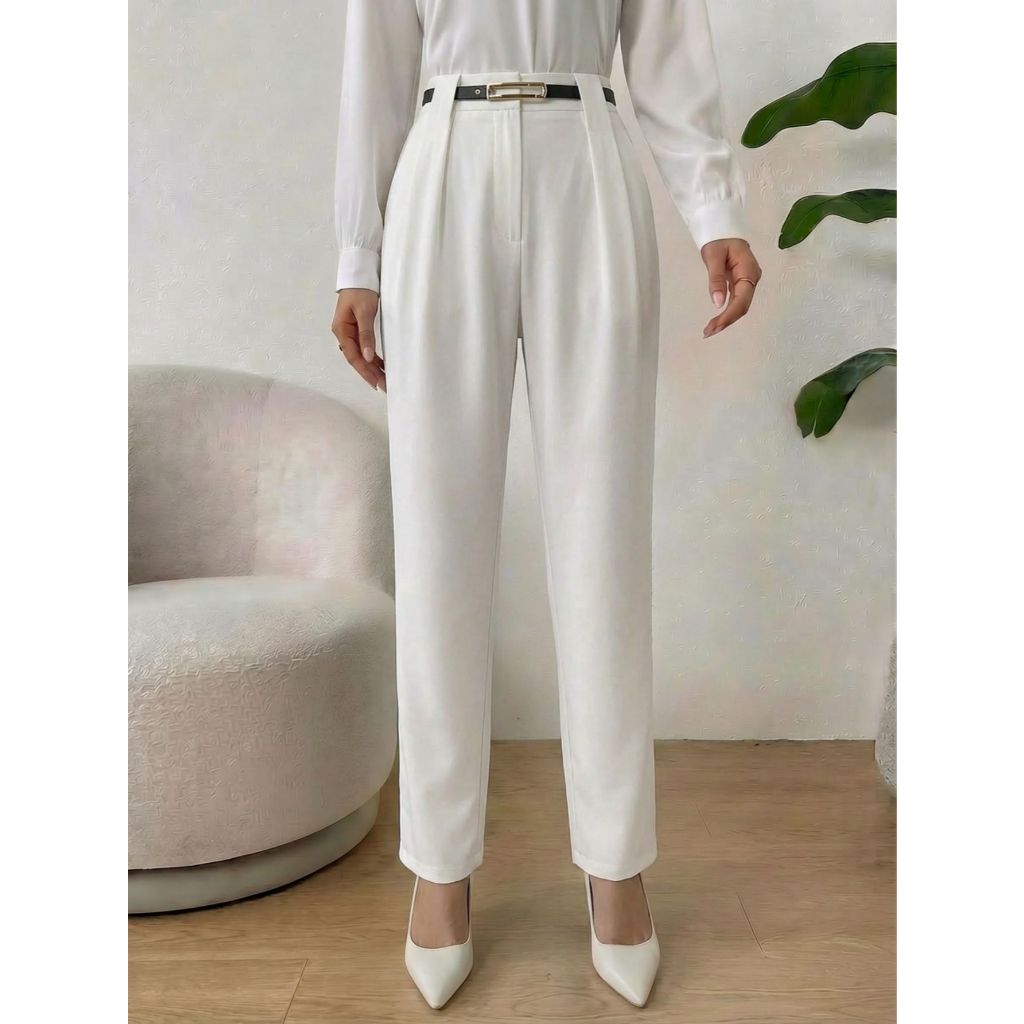 REF: H940 calça feminina cintura alta elegante moderna casual sofisticada alfaiataria wide leg flare jeans perna larga