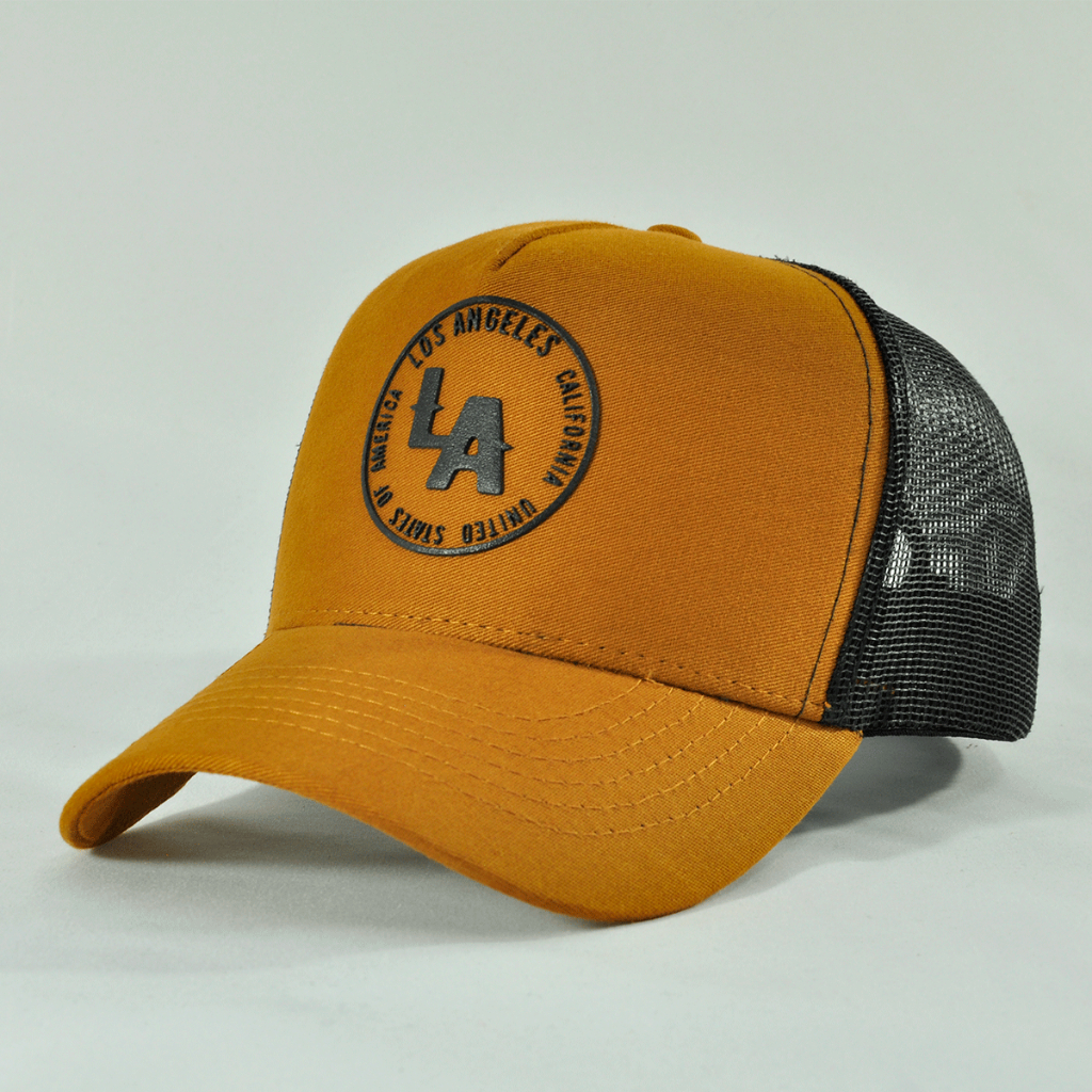 Boné Mants Los Angeles Masculino Trucker Tela Aba Curva Streetwear Urbano Estiloso Dia a Dia Premium
