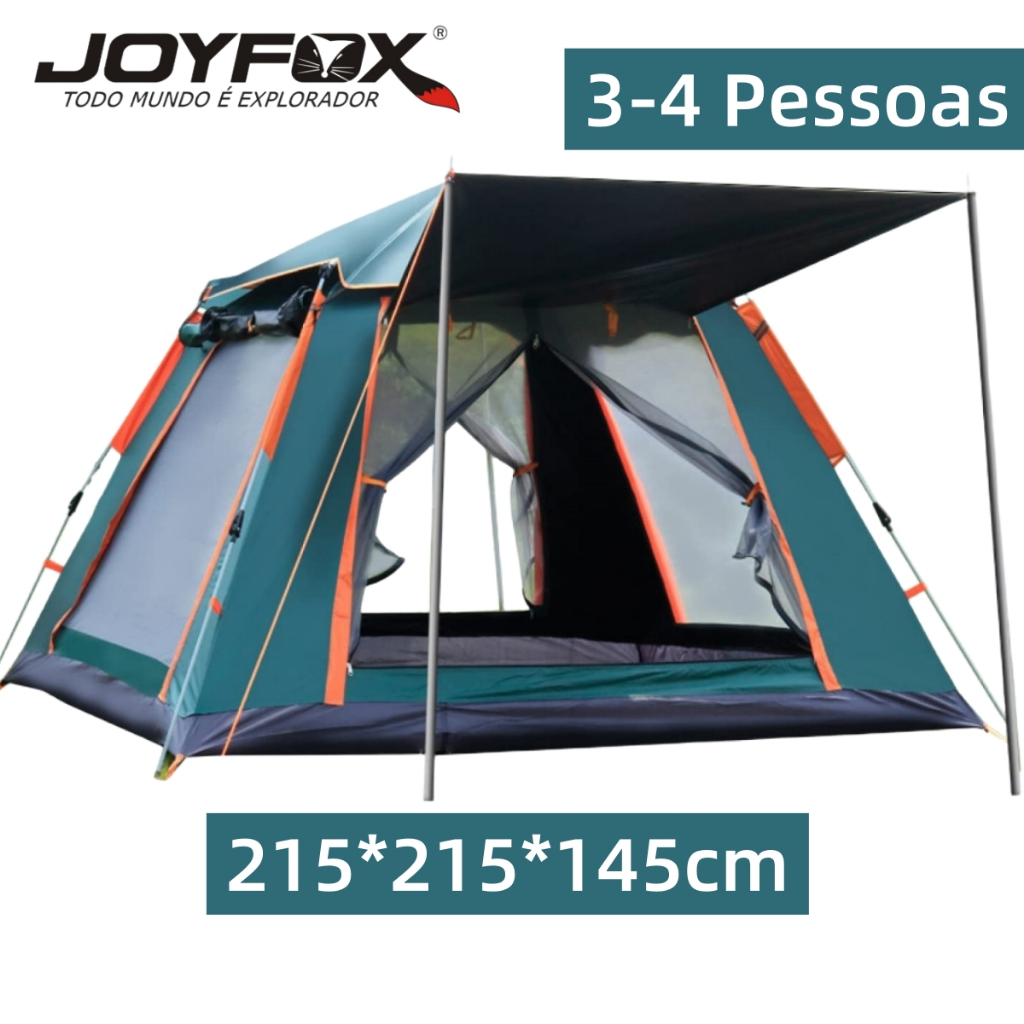 Barraca Camping Acampamento 4 Pessoas Grande Varanda