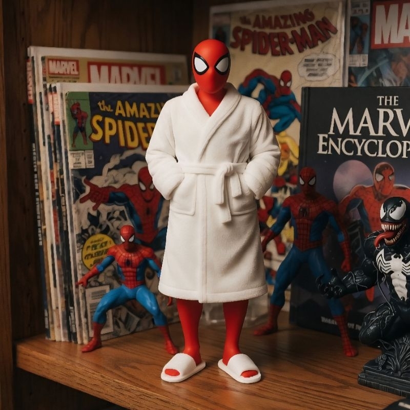 Boneco 15 cm Herói Aranha de Colecionável Decorativo Geek Miniatura Premium Figure Geek Herói Teioso Engraçado Gamer