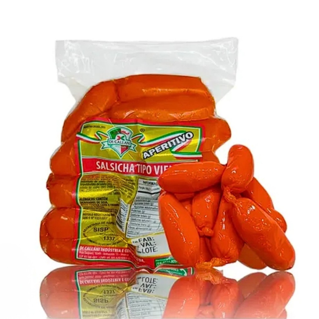 Mini Salsicha Viena Aperitiva (Pacote) 400g - Di Callani
