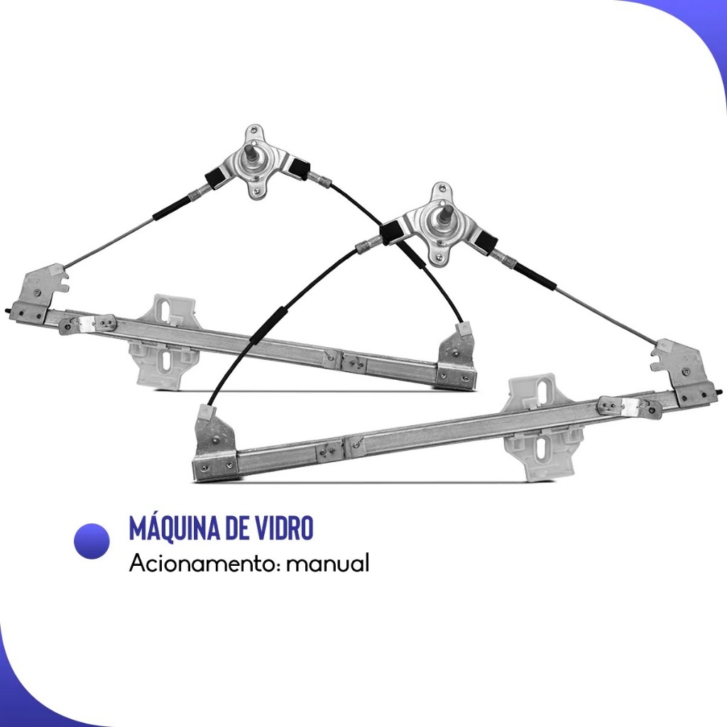 Par Máquina de Vidro Uno 84 a 2010 4 Portas Vidro Manual — imagem 2 de 2