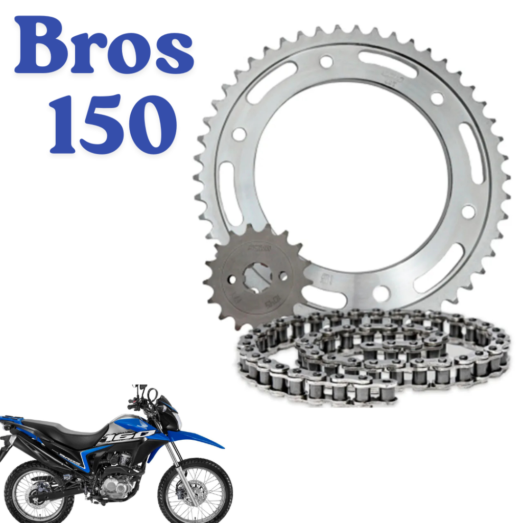 Kit Transmissão Relação Honda Bros 150