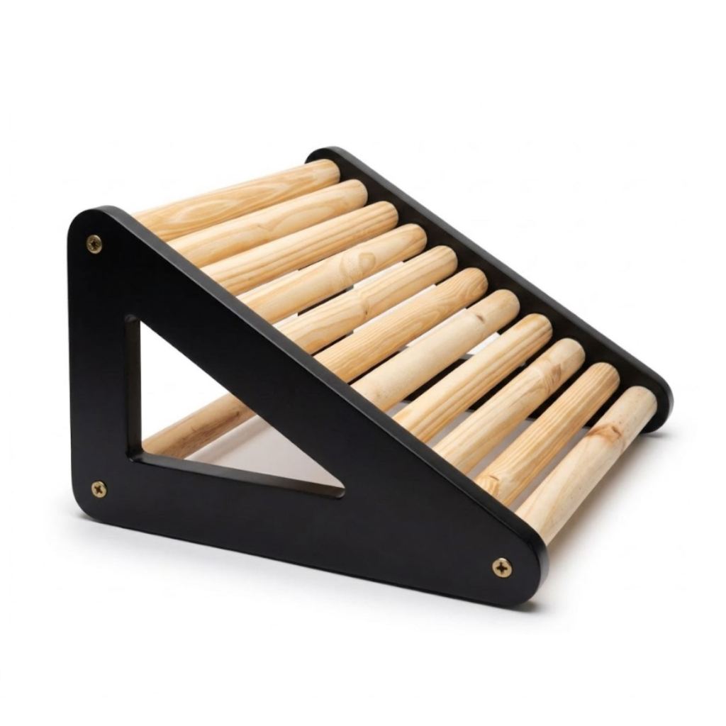 Apoio Para Pés Massageador Ergonômico Multiuso Descanso Mdf