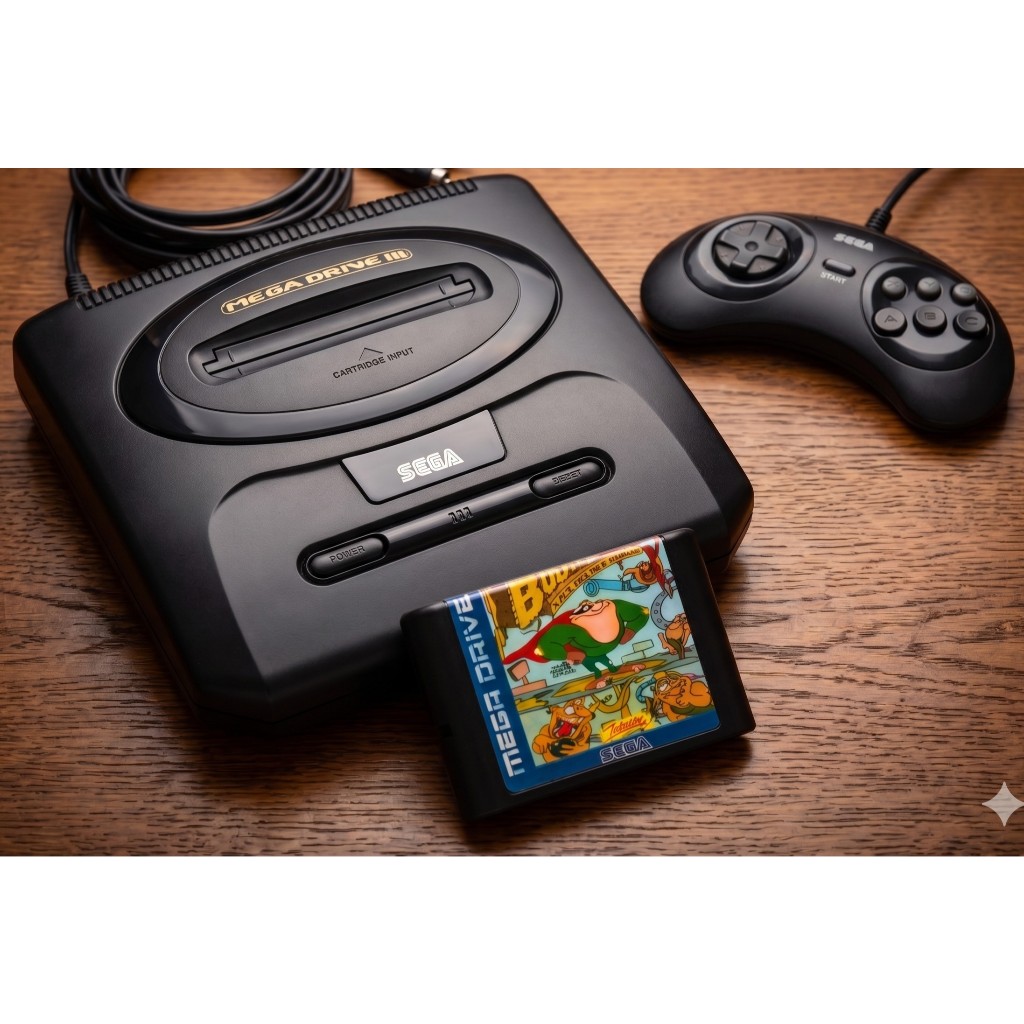 Mega Drive 3 Completo + Jogo