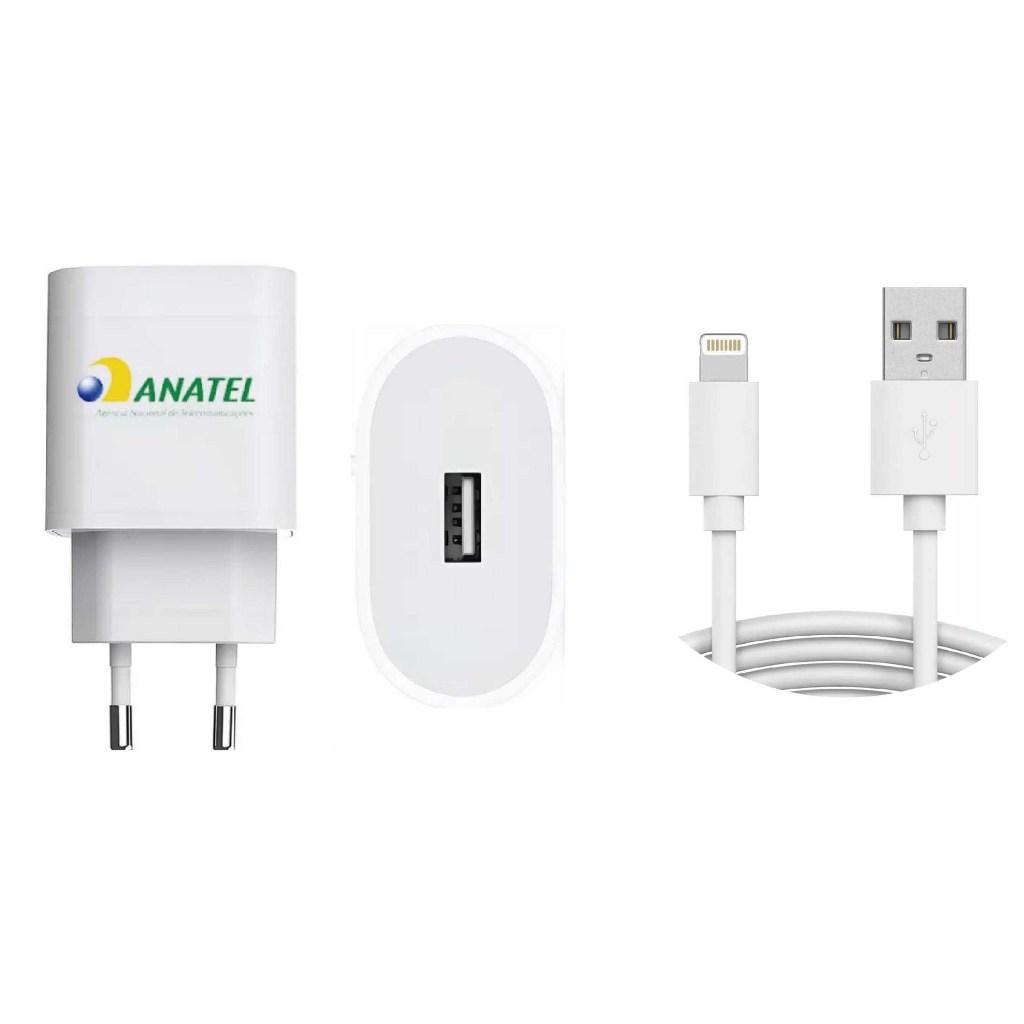 Carregador 30W Apple Turbo Cabo Lightning Certificado Anatel iPhone Carregamento Rapido