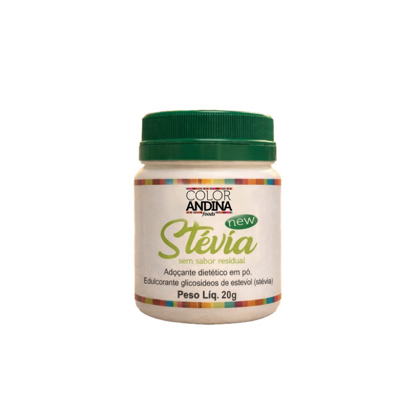 Adoçante  Natural Sem Açúcar Stévia Color Andina 20g (Nova Fórmula)