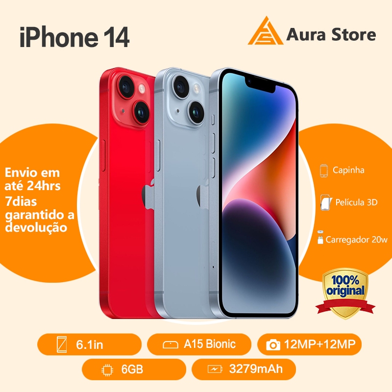 Celular Iphone 14 128gb 100% Original Com Garantia-VITRINE