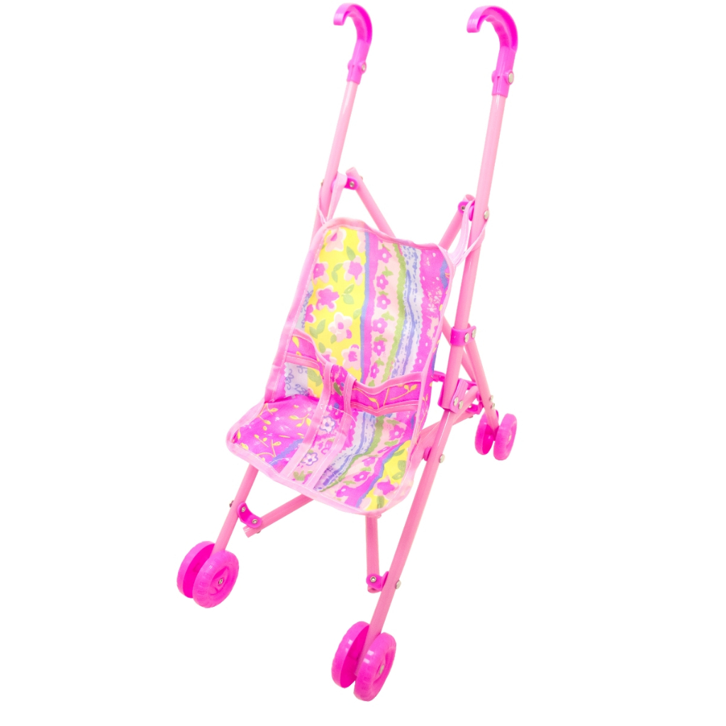 Carrinho de Bonecas Infantil Bebe Reborn Brinquedo Infantil  Passeio Carrinho de boneca bebê infantil Dobrável Menina