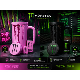 Porta Monster 3D com Tampa + Porta Lata + Abridor | Kit Premium Geek Gamer