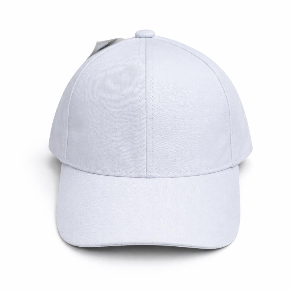 Boné Infantil Branco Ajustável Aba Curva Premium Menino Menina Unissex Casual