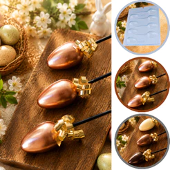 1~10 Forma Simples Ovolito 1007 (L5) em Acetato BWB Para Bombom e Doces de Chocolate e Confeitaria (CHOCO)