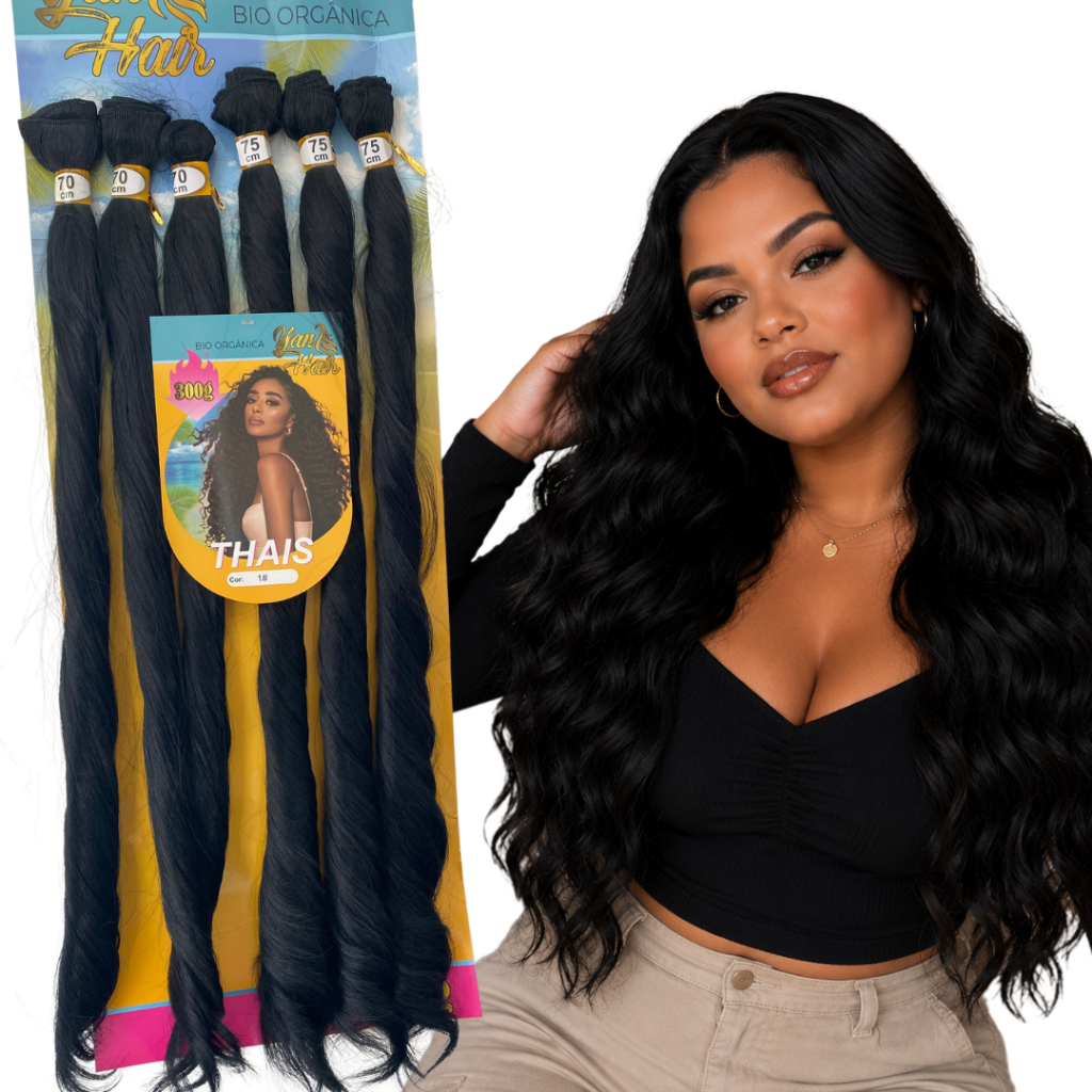 Cabelo Thais Bio Orgânica Ondulada 300g Tela