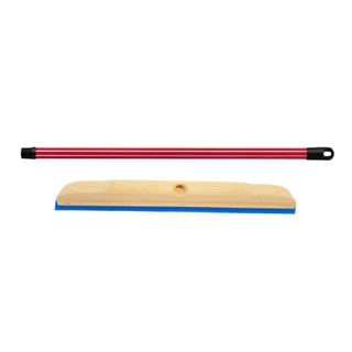 1 Rodo Madeira Duplo 40cm EVA Reforçado Com Cabo Puxa Seca Banheiro Cozinha Quintal Multiuso Oferta