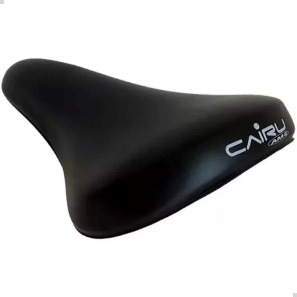 Selim Cairu 507 Preto - Leve, Resistente e Confortável para Bicicletas