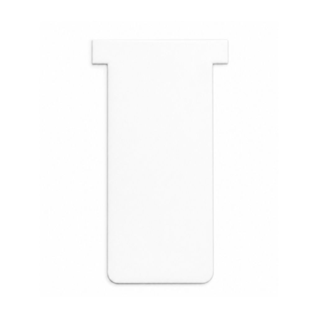 Kit 100 Cartão T Kanban Plastico Pvc Para Sistema Kanban - BRANCO