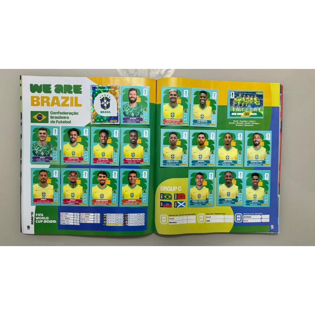 BRASIL COPA DO MUNDO 2026 ( VENDA POR UNIDADE ) ORIGINAIS PANINI