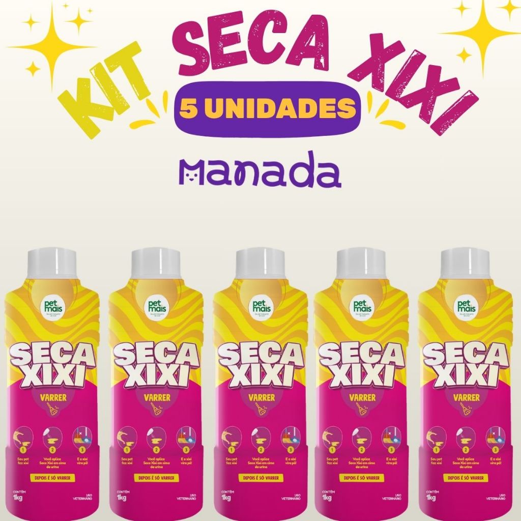 5 Seca Xixi Cachorro Gato Para Varrer Sem Odor 1kg - Petmais
