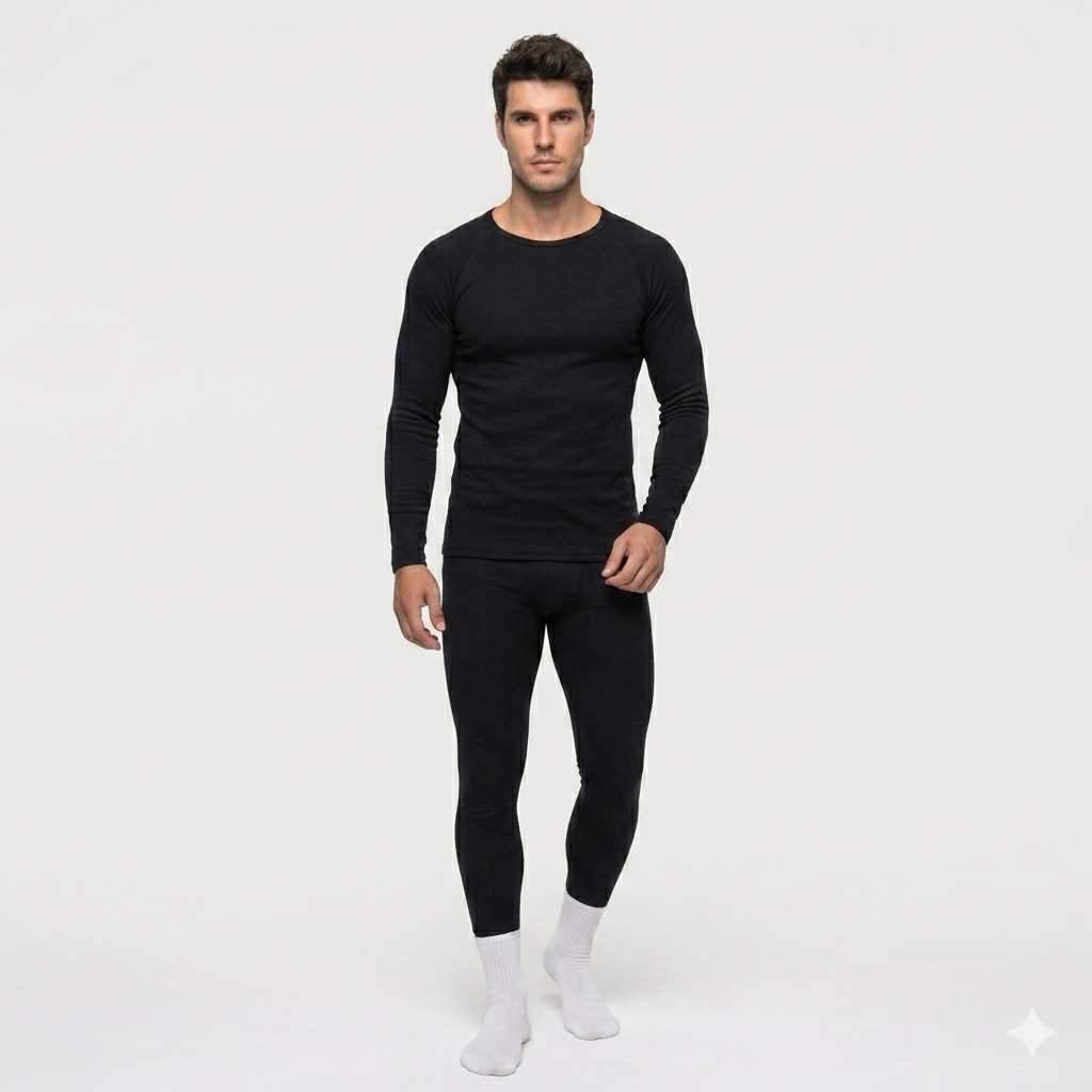 Conjunto Segunda Pele Masculino Térmico Frio Intenso Inverno Blusa Calça Roupa Moto Esporte Férias