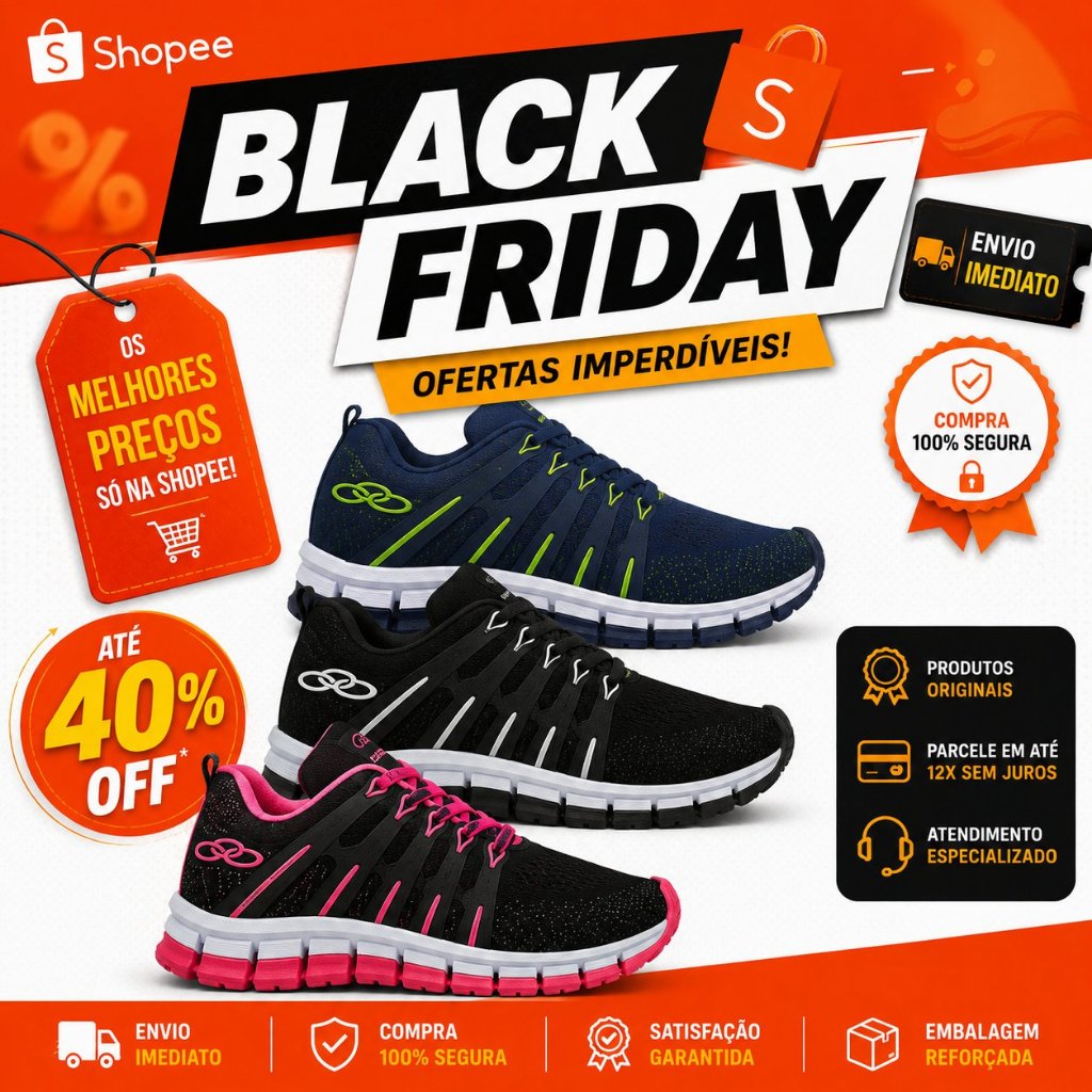 Tênis esportivo academia caminhada treino leve 34 ao 43 lançamento masculino e feminino promoção imperdível