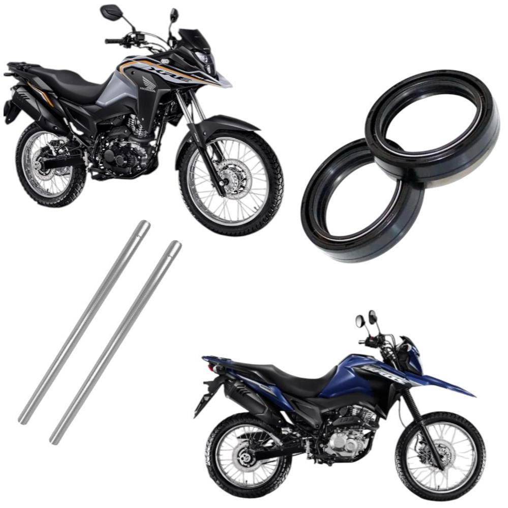 PAR TUDO INTERNO BENGALA+2 RETENTORES HONDA BROS 160 25/XRE 190 25