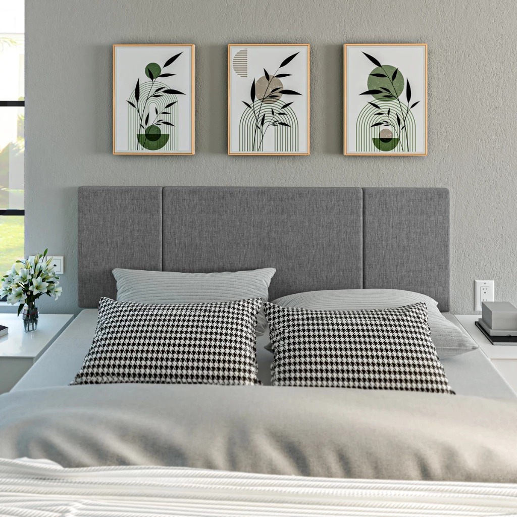 QUEIMA DE ESTOQUE Cabeceira Estofada Valentina Para Cama Box 1,60 Suspensa Quarto Decoração Cores
