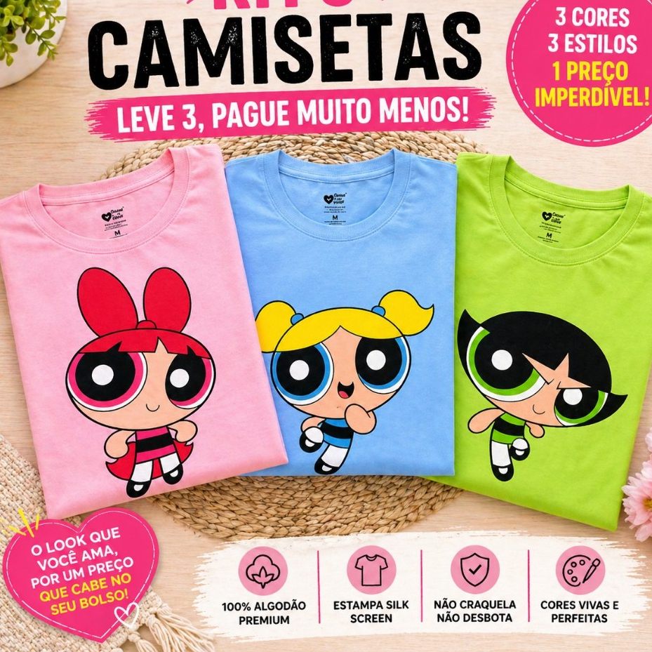 Camiseta T-Shirt As Super Poderosas