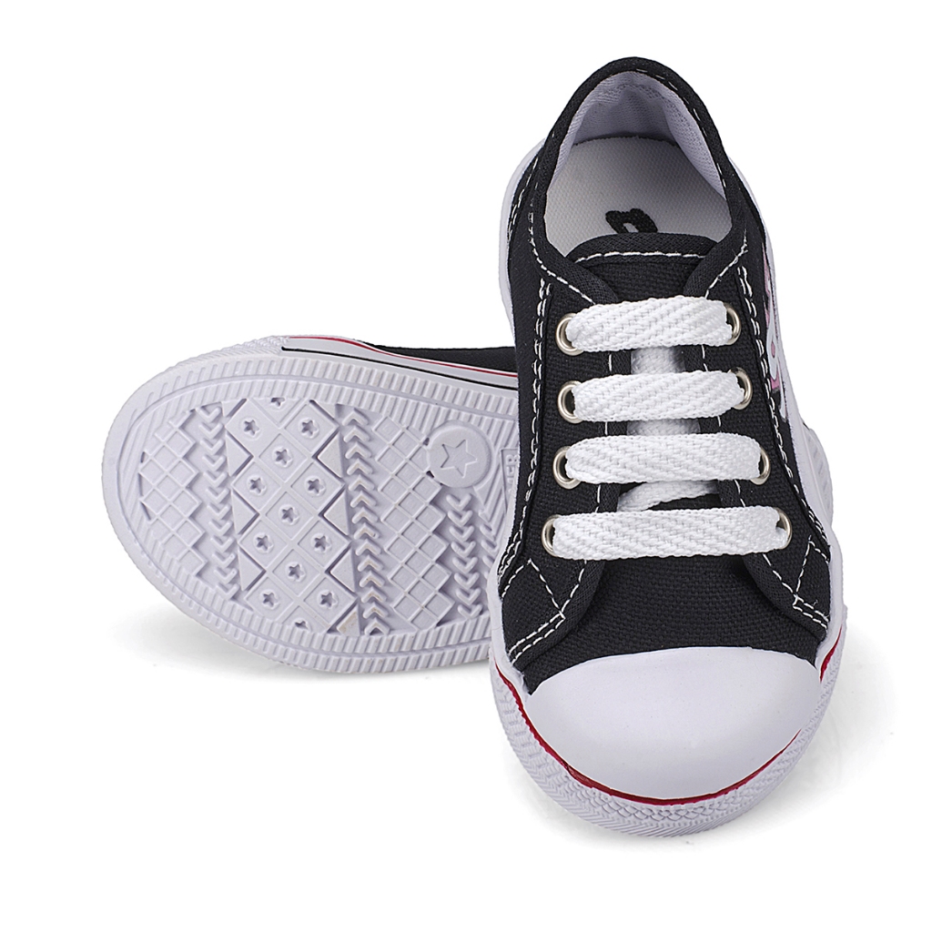 Tenis cordão Infantil Feminino Preto *ENVIO IMEDIATO* — imagem 2 de 2