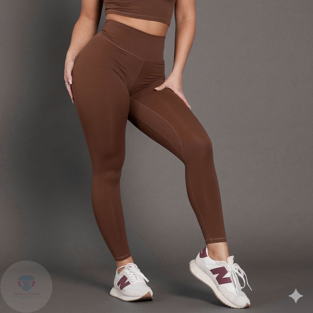 Calça Legging Feminina Poliamida Premium Cintura Alta Zero Transparência Modeladora Academia