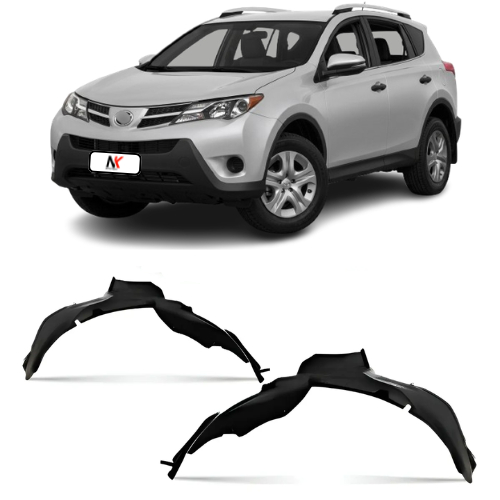 Par/Un Parabarro Dianteiro RAV4 2013 2014 2015 2016 2017 PARABARRO ASA URUBU MORCEGAO FORRO RODA BATE PEDRA CASCA OVO PR