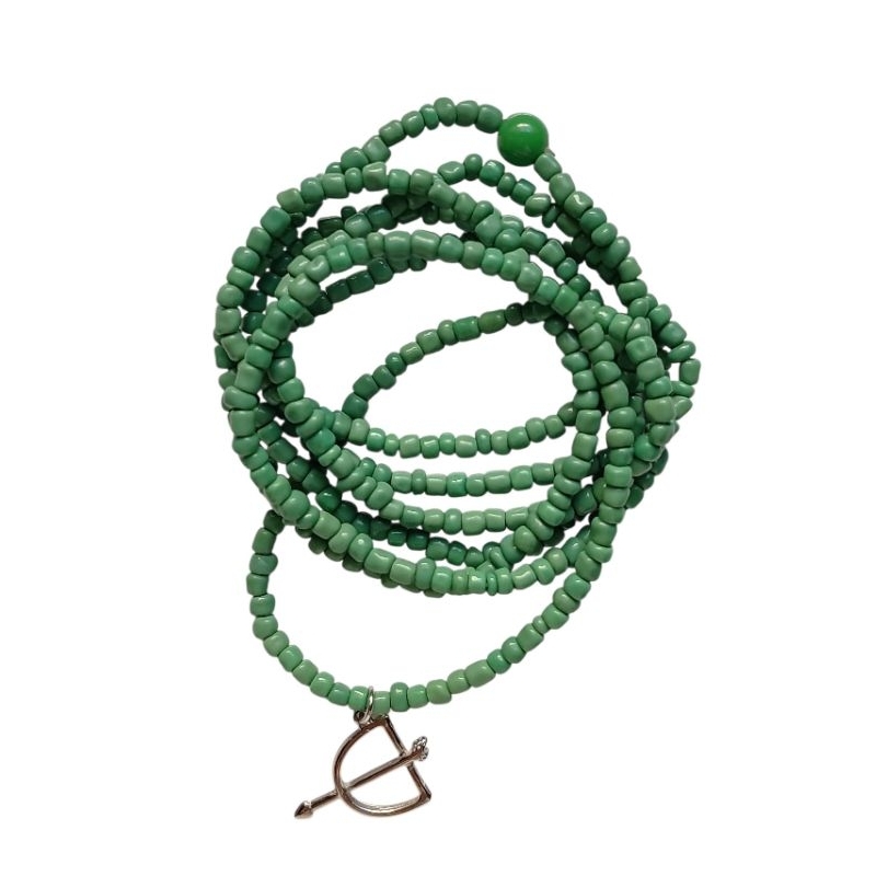 GUIA OXOSSI VERDE BERLOQUE ARCO E FLECHA