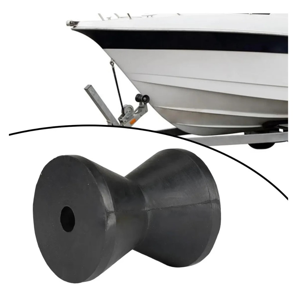Rolete Apoio Borracha Reboque Carreta Barcos Lancha Jet-ski