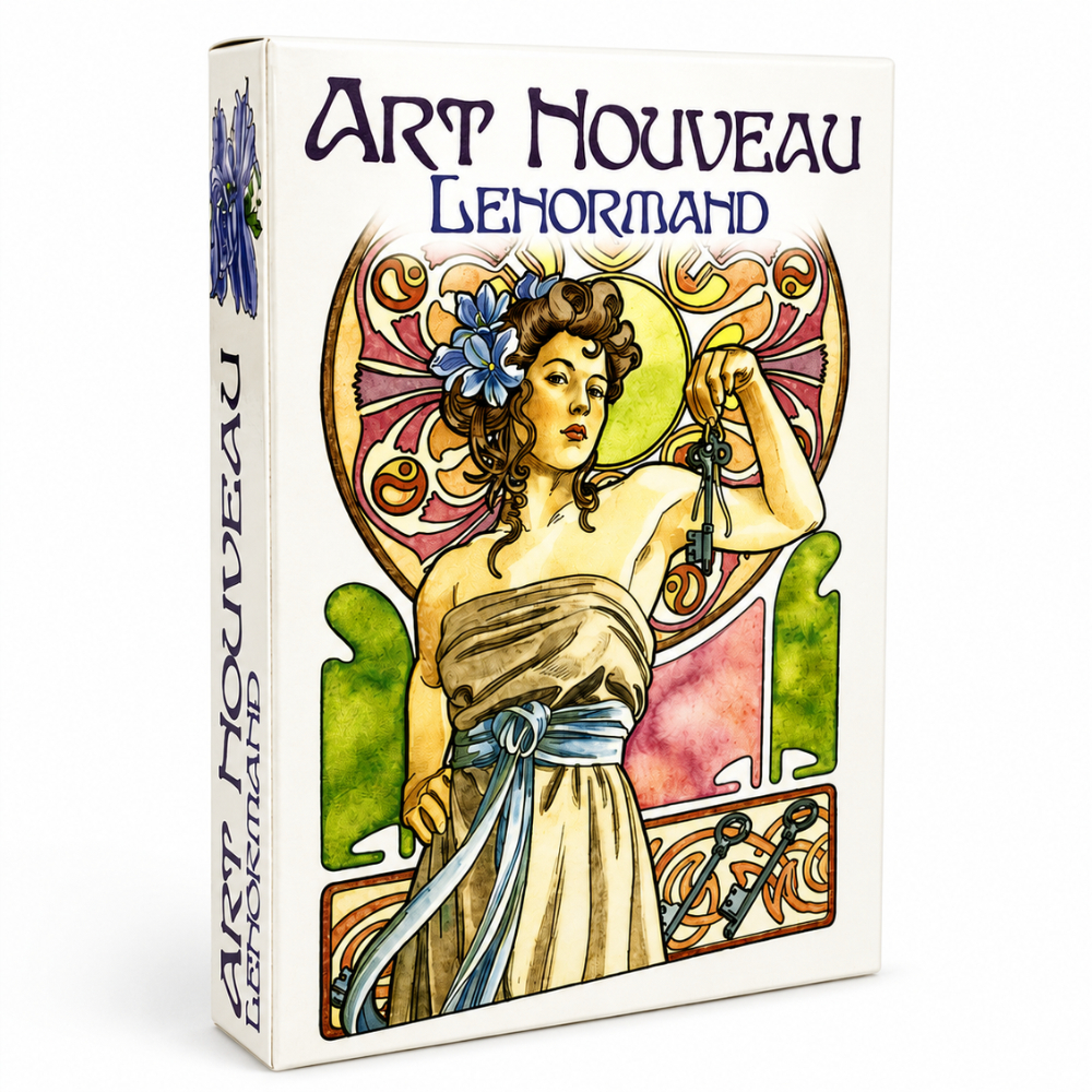 Baralho Cigano Art Nouveau Lenormand 36 Cartas – Leitura Intuitiva Elegante