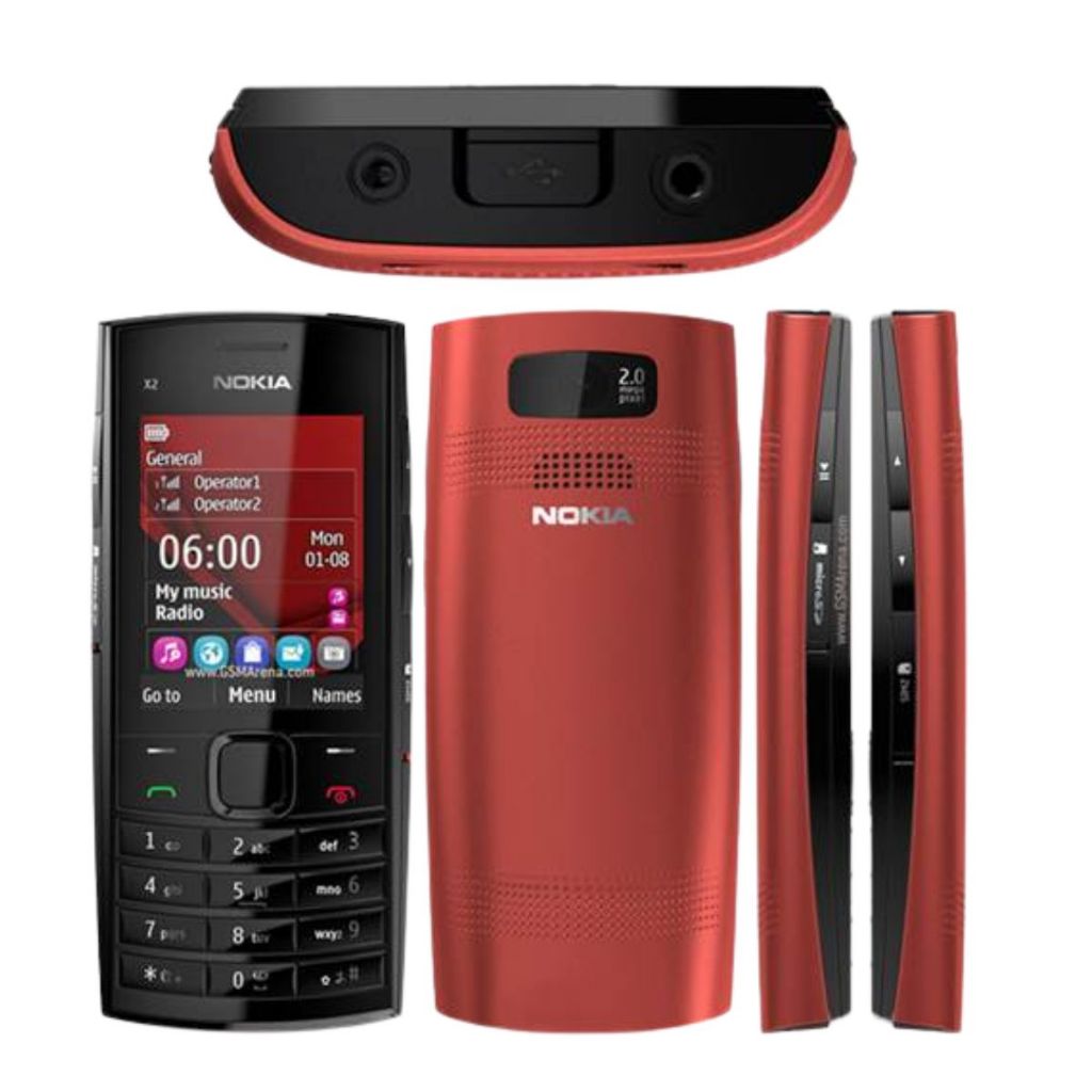 CELULAR NOKIA X102 NOVO VERMELHO SEM IDIOMA PORTUGUÊS