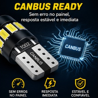 Detalhes do Pair of Pingo T10 Projector Bulbs Canbus 6,000k Very Strong Light