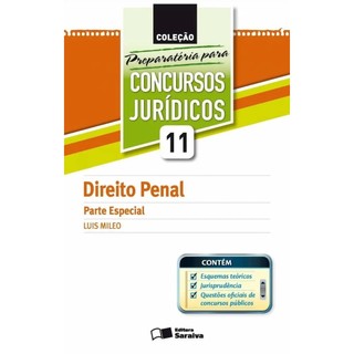 Livro Direito Penal Parte Especial Concurso Jurídico Volume 11de 2011 Luis Mileo Editora Saraiva DI0024