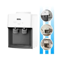 Bebedouro de Mesa Para Garrafão Mineralle Potência 65W EBE03P Bivolt Capacidade Até 20L Branco EOS